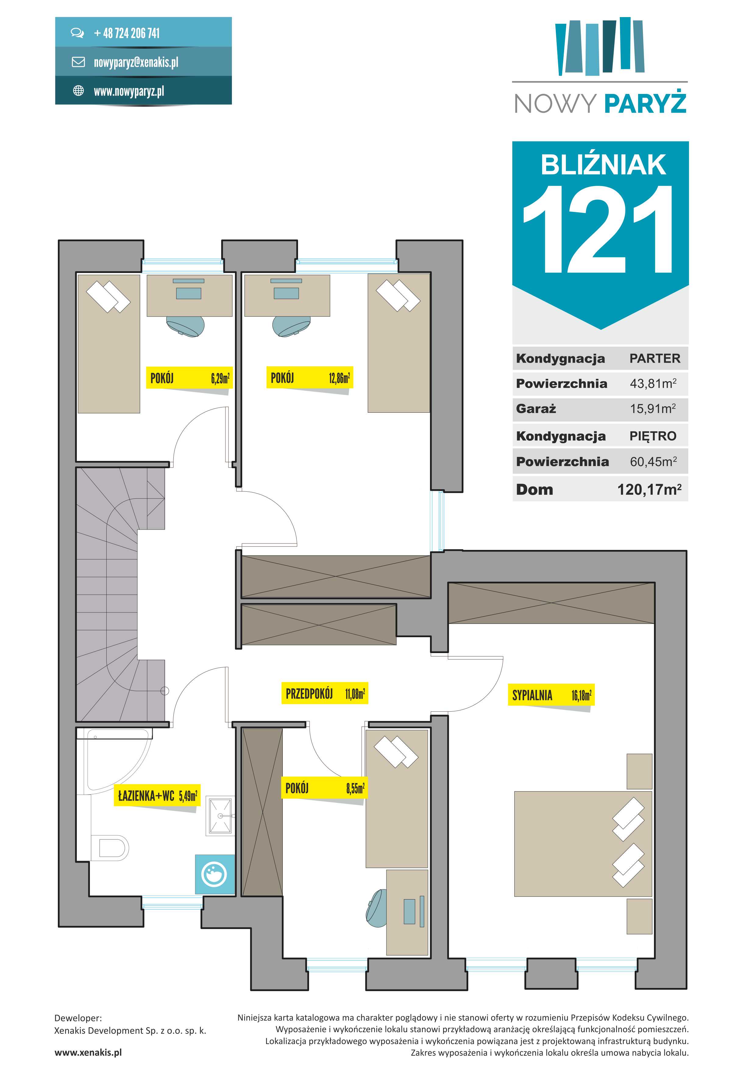 Bliźniak 121' m2 - Piętro I